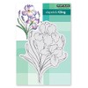 Penny Black Cling Rubber Stamps - Iris Elegance 40-848