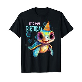 It's My Birthday Cute Sea Turtle Ocean Birthday Party T-Shirt