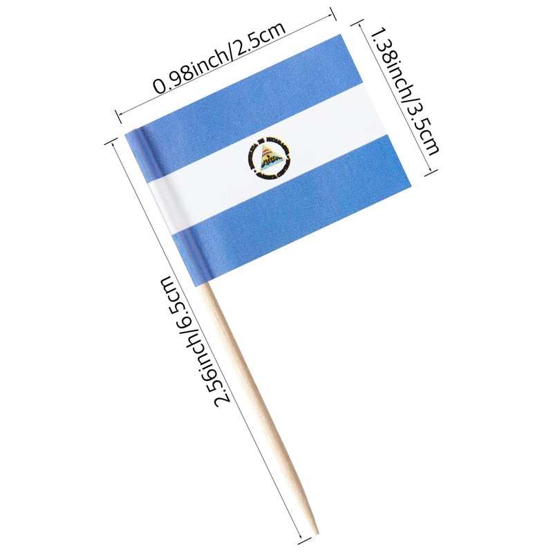 GentleGirl National toothpick flag (Nicaragua)