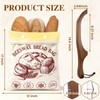 NEOACT Removable Beeswax Bread Bag with Bread Knife for Sourdough