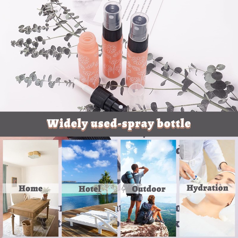 Newzoll 14 Pieces Empty Glass Spray Bottle, 10 ml/ 0.33