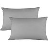 Egyptian Cotton 200 Thread Count Pillow Cases 2 Pack (Grey