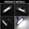 NP 2PCS Bright White LED Number Plate Light for F-Ord