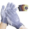 MIG4U Shower Exfoliating Scrub Gloves Medium to Heavy Bathing Gloves Body Wash Dead Skin Removal Deep Cleansing mitts for Women and Men 5 Pairs 5 Colors
