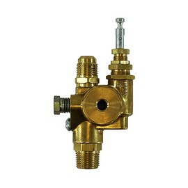Replacement For Makita MK-LMV100F, 1/2" 45 Degree Flare Top Inlet X 1/2" MNPT Outlet, Combo Unloader Pilot Check Valve, 110-135 PSI