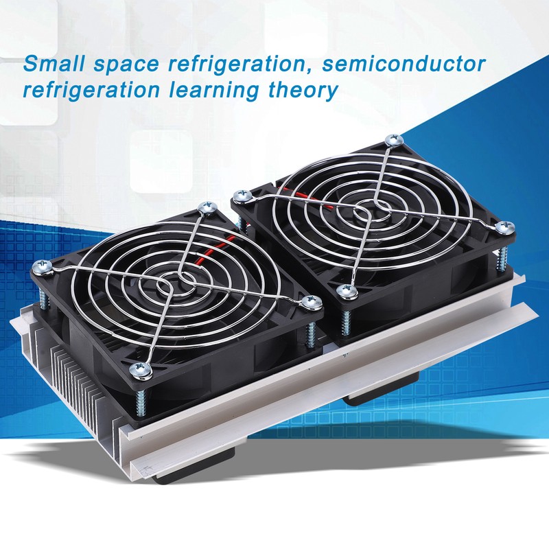 Thermoelectric Refrigeration Cooling System 2‑Core Semiconductor Cooler Air Conditioning DC12V