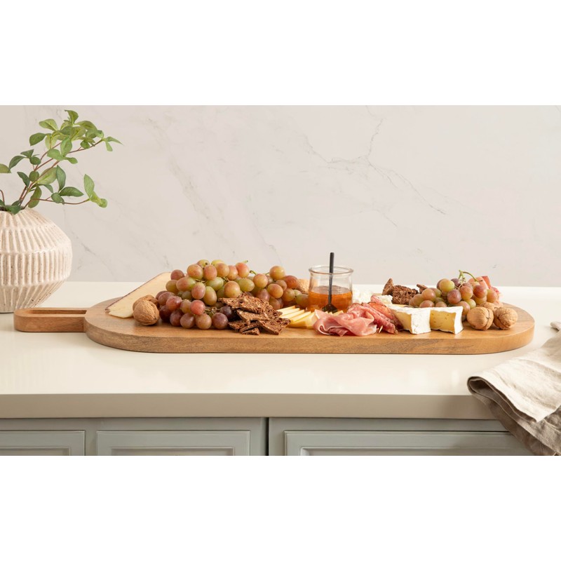 Kate and Laurel Staven Transitional Capsule Serving Board; 30 x