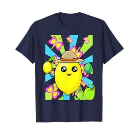 Retro Summer Time Garden Lemon Gardener Zirtone 80s Teenie T-Shirt