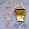 to Niña Fiesta Juego Bisuteria Juguete Sirenita Bead Collar Set