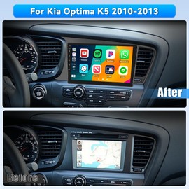 Android 15 Car Radio for Kia Optima K5 2010 2011 2012 2013, 9 inch Bluetooth Radio Head Unit for Optima K5 with Wireless CarPlay Android Auto Bluetooth 5.0 32EQ 4G RAM 64G ROM