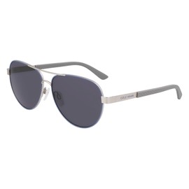 COLE HAAN CH6501 Polarized Pilot Sunglasses, Navy, 58/13/140