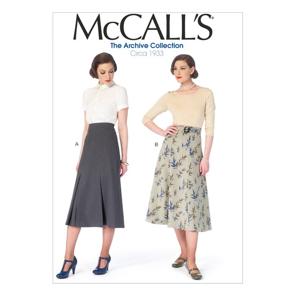 McCall Pattern Company M6993 Misses' Skirts and Belt, Size E5 (14-16-18-20-22)