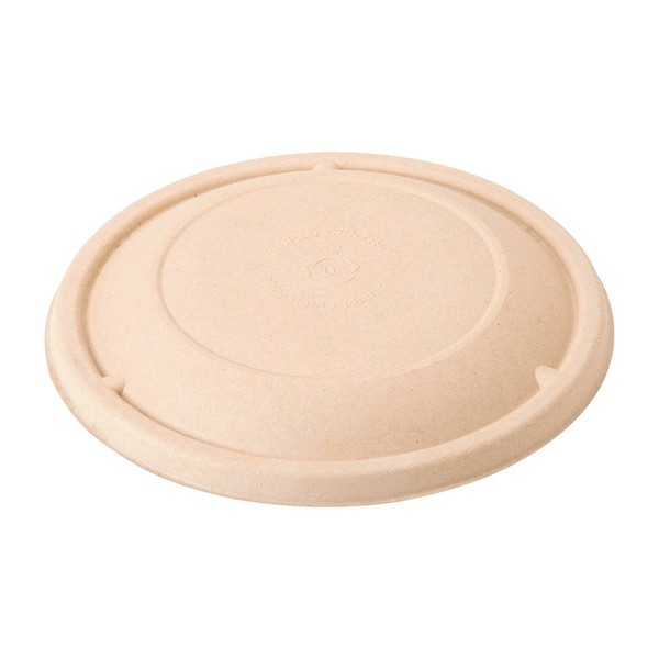 World Centric Compostable Unbleached Plant Fiber Lid for 24 and