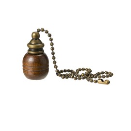 Ceiling Fan Chain Pulls Wooden Pull Chain Extension Pull Chain for Ceiling Light Lamp Fan Chain 2Pack (Walnut Color)