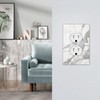 Ukutarly Gray White Marble Outlet Covers Decorative Electrical Wall Plate
