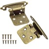 Taokyid Antique Brass Cabinet Hinges for Kitchen Cabinets (10 Pair