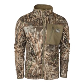 Banded Mid-Layer Fleece Jacket – Lightweight Full-Zip Hunting Jacket w/Breathable Insulation & Zippered Pockets, MAX7, 3XL
