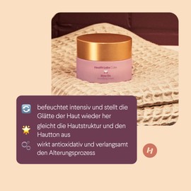 Health Labs Care Smoothing Cream Slow On Face Cream with Lifting Effect, Intensively Moisturises and Restores Smoothness of the Skin, Antioxidant, Slows the Ageing Process, 50 ml