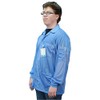 DESCO 73765 Nylon Fabric Blue Statshield Smock Jacket with Knitted