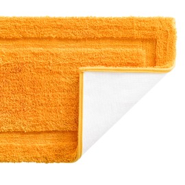 TOMORO Microfiber Non-Slip Bathroom Rug – Extra Absorbent and Quick Dry, Soft Luxury Hotel Door Carpet Shower Bath Mat Waterproof Non-Skid Backing (17.5 x 27 inch, Yellow)