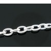 2 Metres Silver Plated Links Open 5mm x 3.5mm Cable