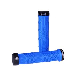 Fifty-Fifty Mountain Bike Handlebar Grips Dual Lock on Cycling Bike Grips (Blue)