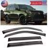 SDZ Tape on 4 Pcs Window Visor Sun Vent Rain