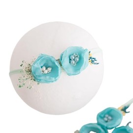 Lgvhydh Newborn Baby Photography Props Headband Baby Photoshoots Girl Hair Accessories Headdress Newborn Princess Headwear Photography (Blue)