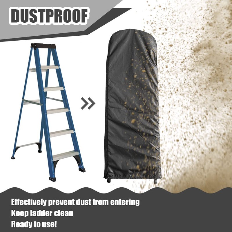 Gicov Folding Ladder Cover Outdoor Waterproof Protector for Ladder with