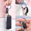 Bedkou Titanium Carabiner Keychain Clip,Quick Release Car Key Chain Rings,Small
