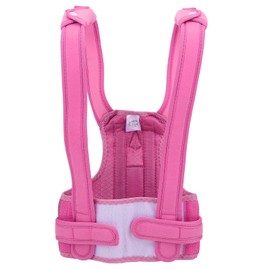 Posture Corrector Breathable Waist Shoulder Support Belt Brace Back Straightener for KidsPink S