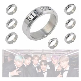 Universo en Linea Bts Anillo Collar V Suga Jung Kook Acero Inoxidab Kpop K-pop
