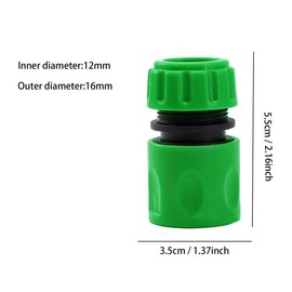 YAAVAAW Hose Pipe Extension Connector Kit for Join Garden Hosepipe (with 1Pcs Quick Release Inline Tap Shut-Off Valve+ 2Pcs 1/2" Hose End Quick Connectors) Compatible with Hozelock