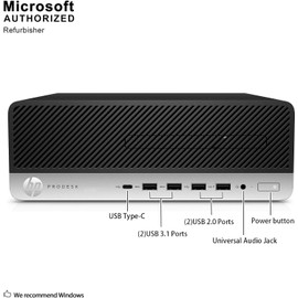 HP ProDesk 600 G3 SFF Desktop PC Intel Core i5 6th Gen 3.20GHz 16GB RAM 256GB SSD WiFi BT Keyboard Mouse Windows 11 Pro (Renewed
