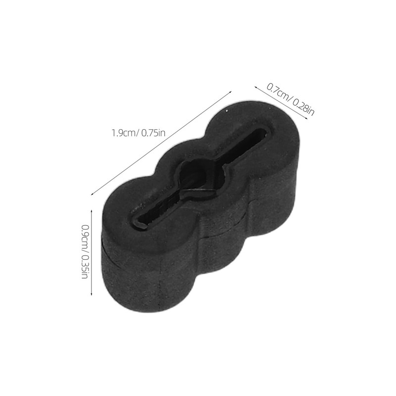 TOYMYTOY 20pcs Drawer Slide Stoppers with Rubber Shock Absorbing Bumpers