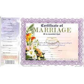 Marriage Certificate