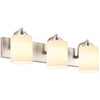SOLFART Modern Brushed Nickel 3 Light Vanity Sconces for Bathroom,