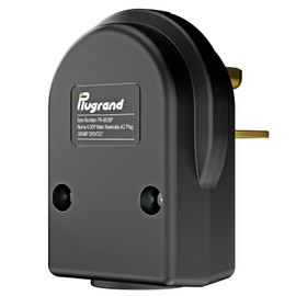 Nema 6-30P Plug Welder Plug 30 Amp 250 Volt Angle Plug, 3 Pole 3 Wire Grounding Straight Blade Plug for Welders, Work with Cable OD Max. 1.0 Inch