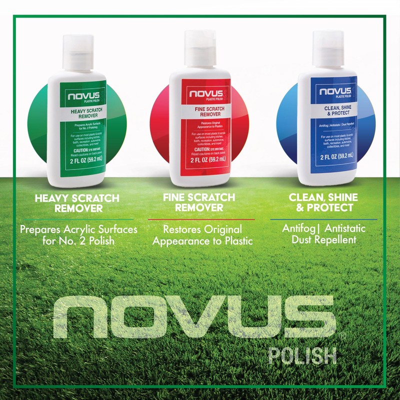 Novus Plastic Polish | Golf Cart Maintenance Kit | Includes