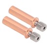 2pcs Nozzle Throat M6 Thread Bimetal Heat Break Heatbreak Tube
