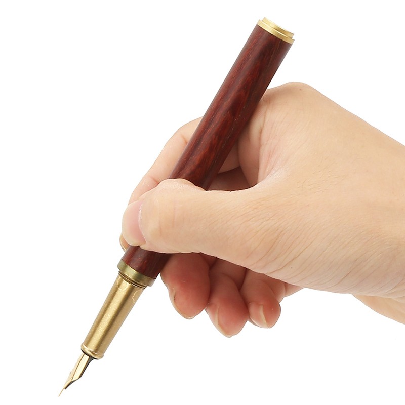 High End Luxurious Red Sandalwood Writing Pen Students Gift Office