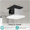 JOEAONZ Bathroom Exhaust Fan 110CFM with Hidden Grille Design, 1.0