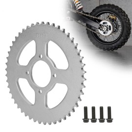 RUTU 428 Chain 48 Tooth 52mm Go Kart Sprocket,Steel Motorcycle Rear Sprocket for 50cc 90cc 110cc 125cc TaoTao tforce Roketa Coolster Buyang Kymco Kazuma Sunl Chinese ATV Dirt Pit Bike Quad