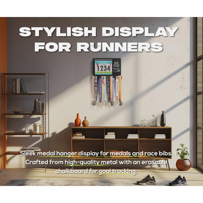 BLAUBECK Medal Hanger Display for Runners, Marathon Medal Holder Display