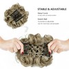 Rose bud Chignon Hairpiece Updo Synthetic Combs in Messy Bun