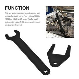 WINMAX TOOLS AUTOMOTIVE 2PCS Fan Clutch Wrench Set Compatible for Ford