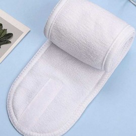 White Microfiber Facial Headband Facial Headband 3ea