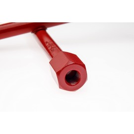 WGB Das Werkzeug Sanitary cross wrench for plumbers 10 x 12 x 17 x 22 mm, external hexagon 3/8 inch, 1/2 inch, 3/4 inch + 1 inch for radiator valves and return fittings