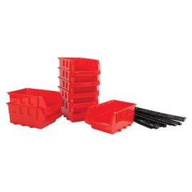 Performance Tool W5197 8 Piece Small Stackable Storage Trays, orange