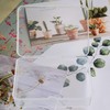 Kingrol 18 Pack Mini Clear Plastic Storage Containers with Lids,